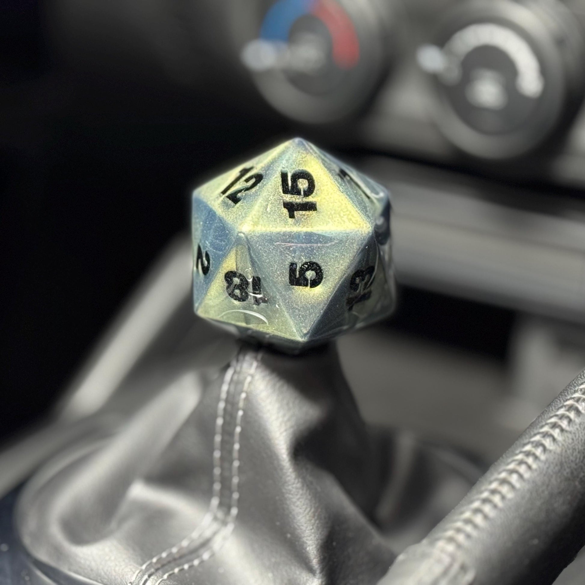 Custom D20 Shift Knob – Unique Dungeons & Dragons Inspired Gear Knob for the DnD Geek Car Enthusiast!