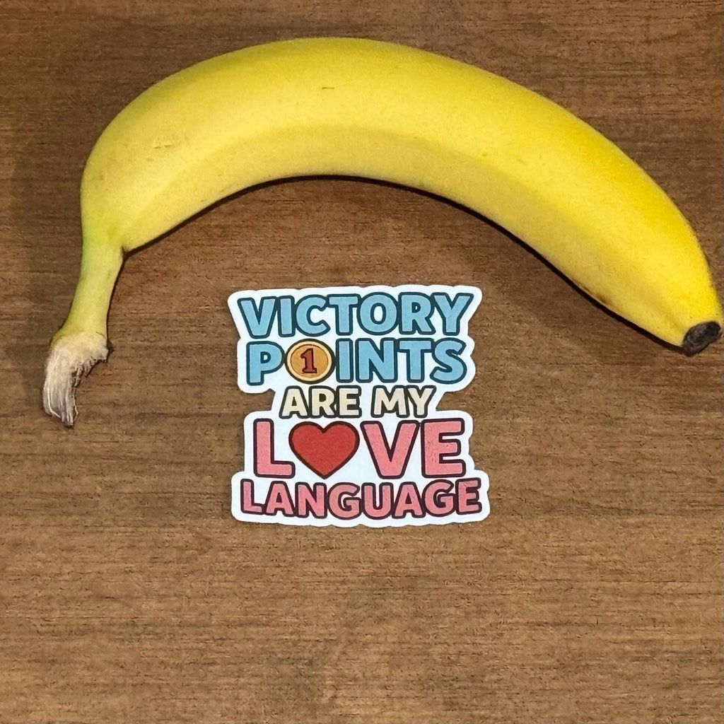 Victory Points are my Love Language Sticker Decal - Bumper Sticker for ttrpg nerds, D&D geeks, board gamers, Catan, Twilight Imperium