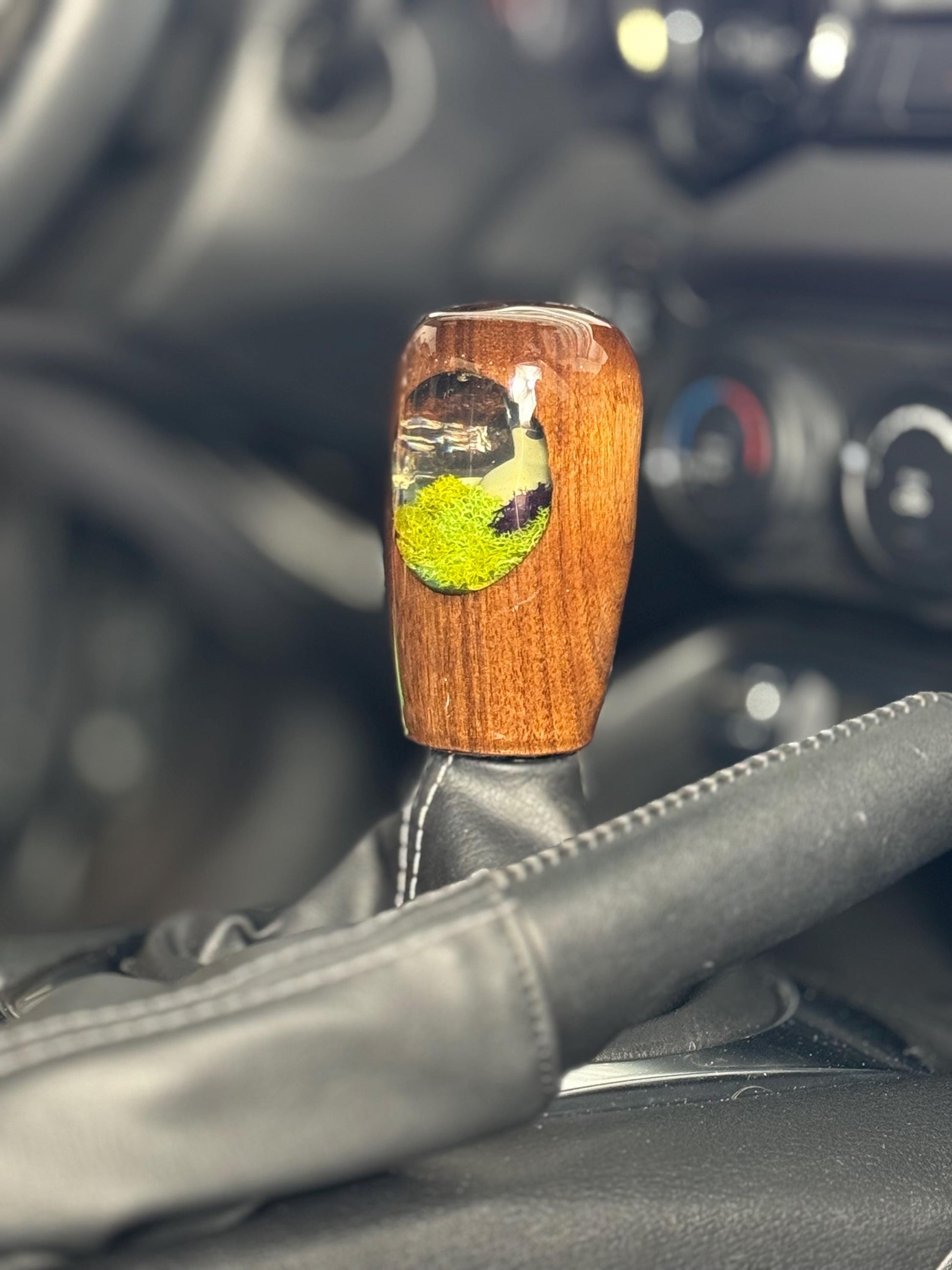 Custom Mimikyu Artisan Wood & Epoxy Resin Shift Knob – Unique Pokémon Gear Knob for the Geek Car Enthusiast!