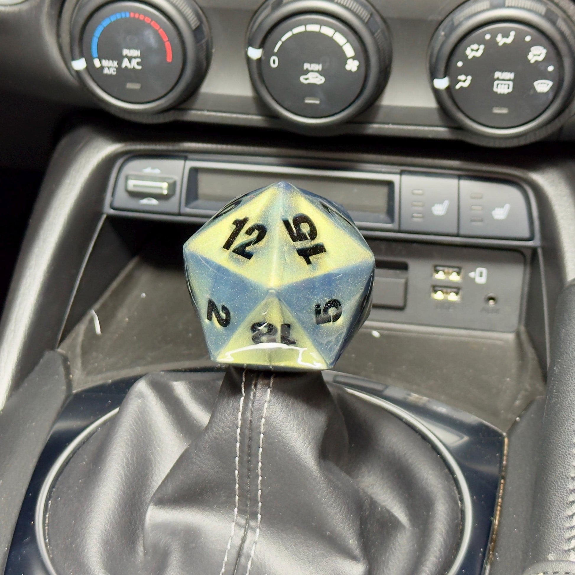Custom D20 Shift Knob – Unique Dungeons & Dragons Inspired Gear Knob for the DnD Geek Car Enthusiast!