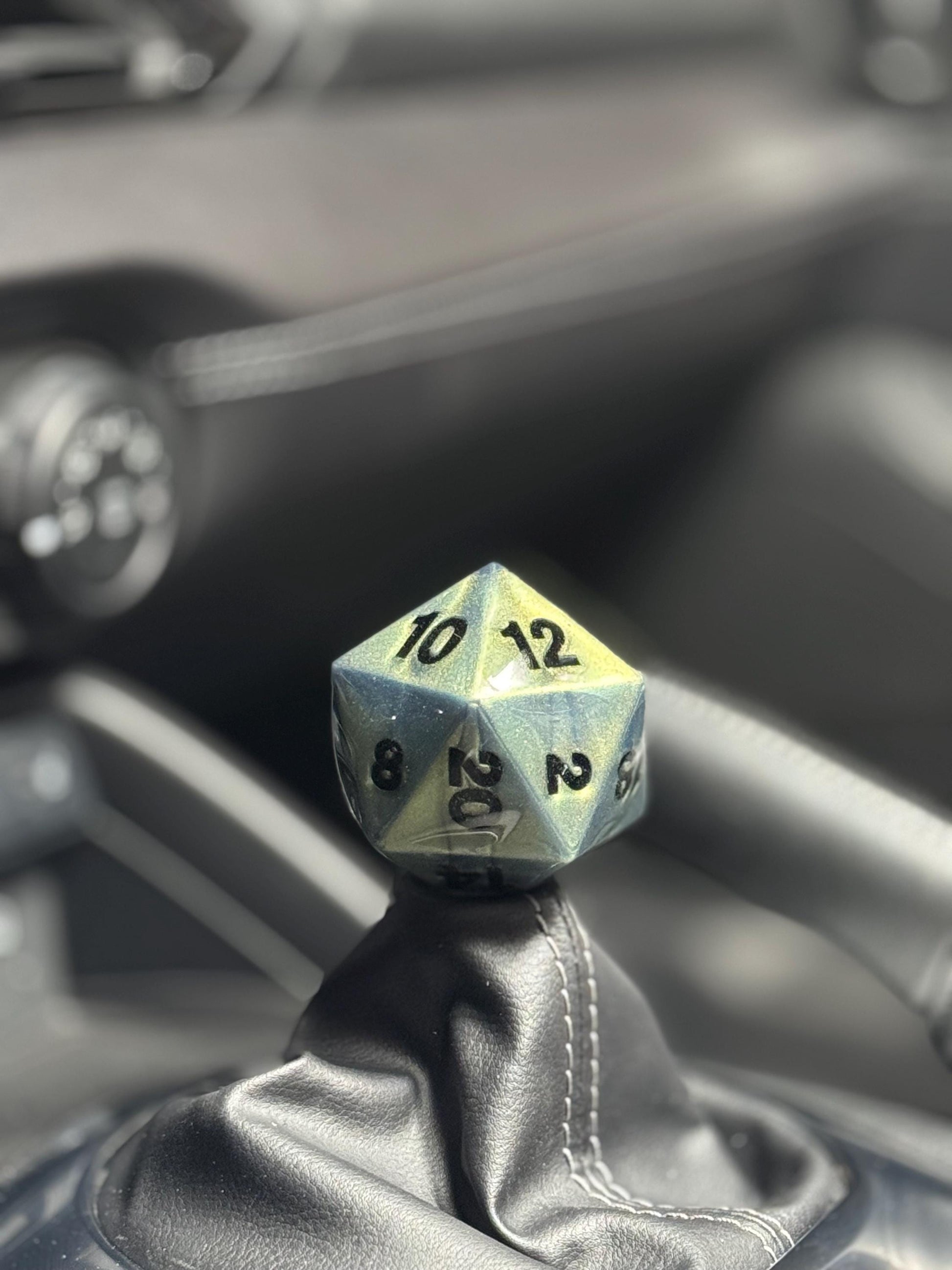 Custom D20 Shift Knob – Unique Dungeons & Dragons Inspired Gear Knob for the DnD Geek Car Enthusiast!