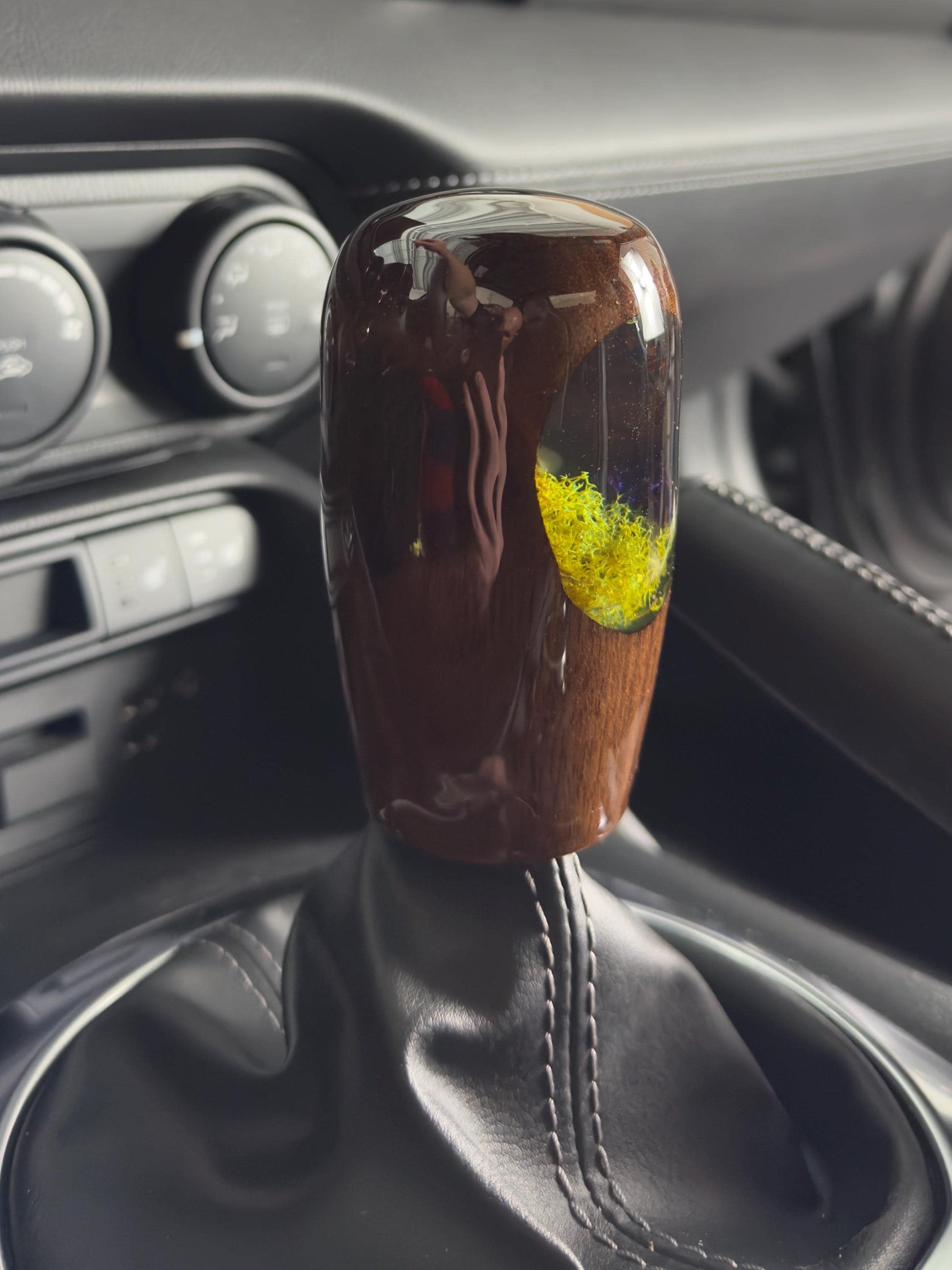 Custom Mimikyu Artisan Wood & Epoxy Resin Shift Knob – Unique Pokémon Gear Knob for the Geek Car Enthusiast!